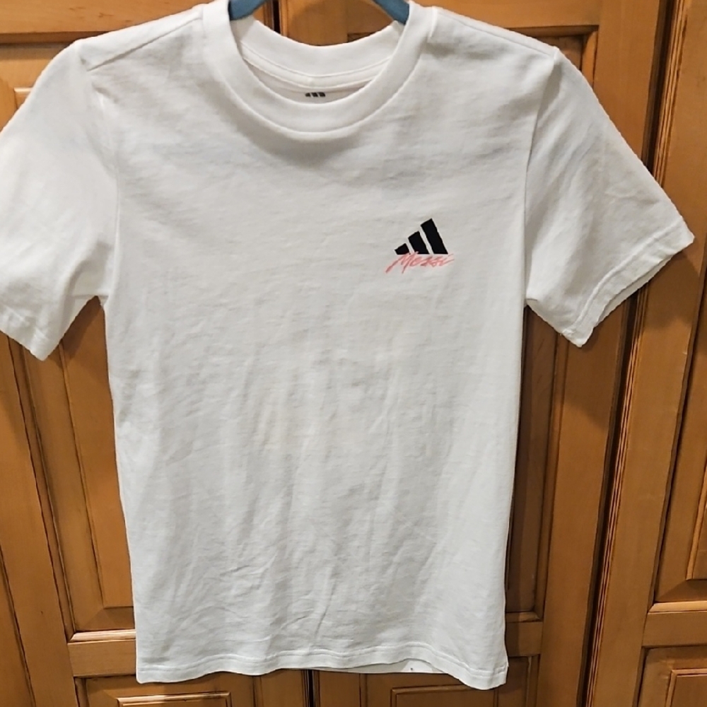 Adidas Kids White Tee with Black Logo